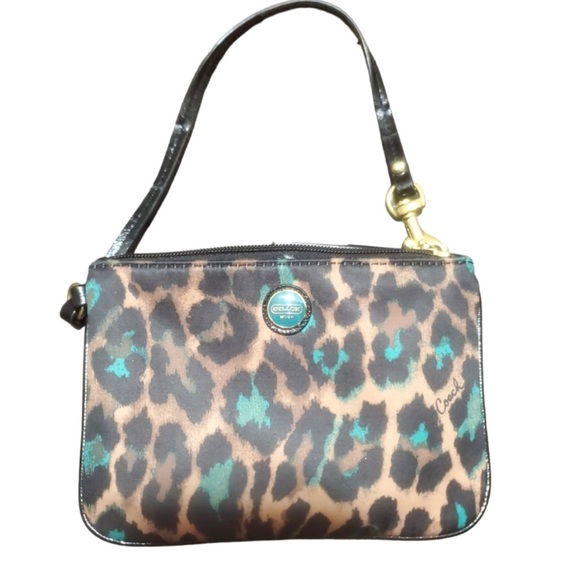 Coach Handbags - Coach Leopard Print Wristlet